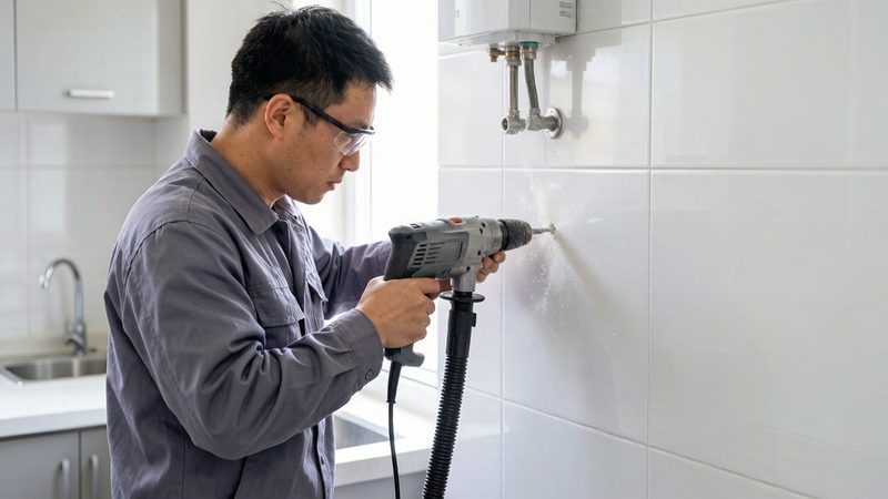 南宁市墙面打孔钻孔服务施工示意